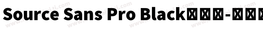 Source Sans Pro Black手机版字体转换